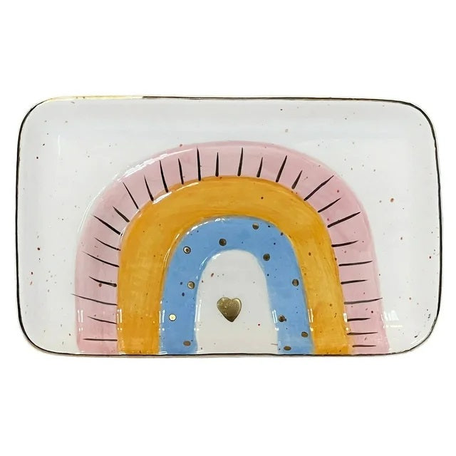 Rainbow Heart Trinket Dish MW-20562