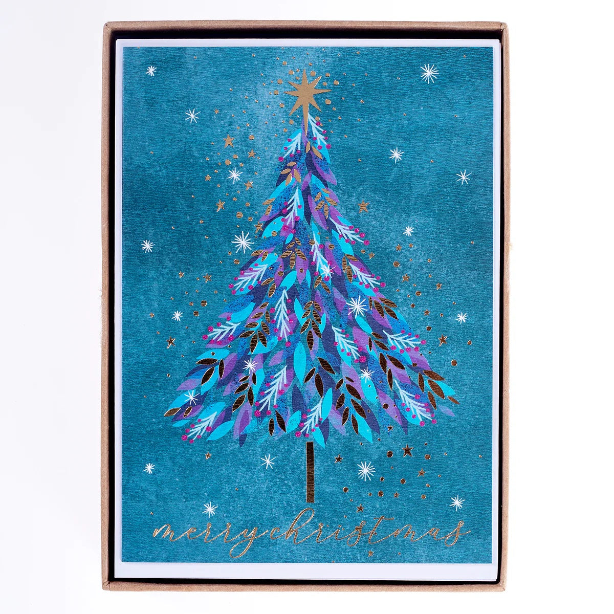 Holiday Boxed Cards Blue Tree MW-20565