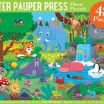 Animal Kingdom Floor Puzzle 48 Pc - Peter Pauper Press MW-20760