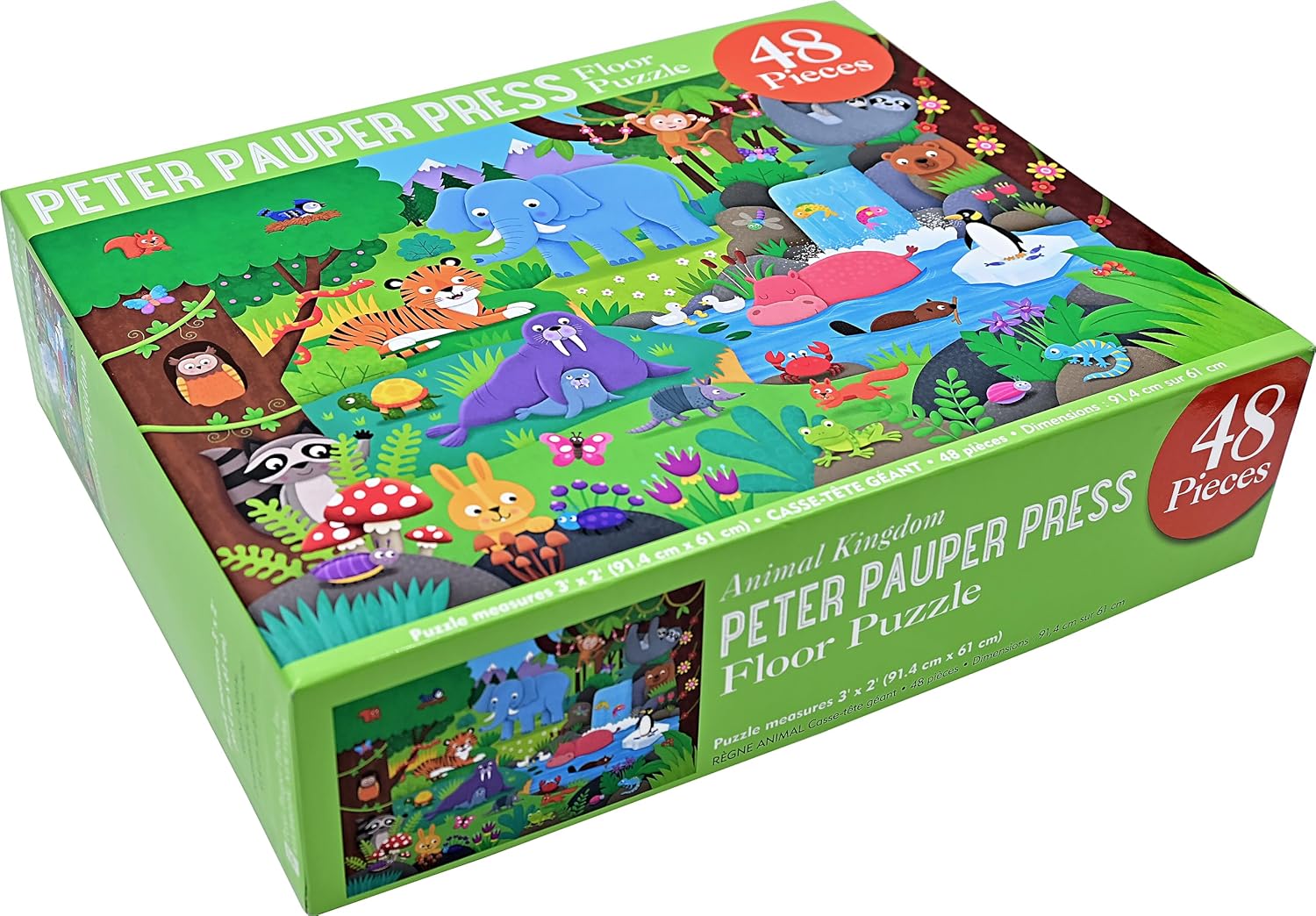 Animal Kingdom Floor Puzzle 48 Pc - Peter Pauper Press MW-20760_2