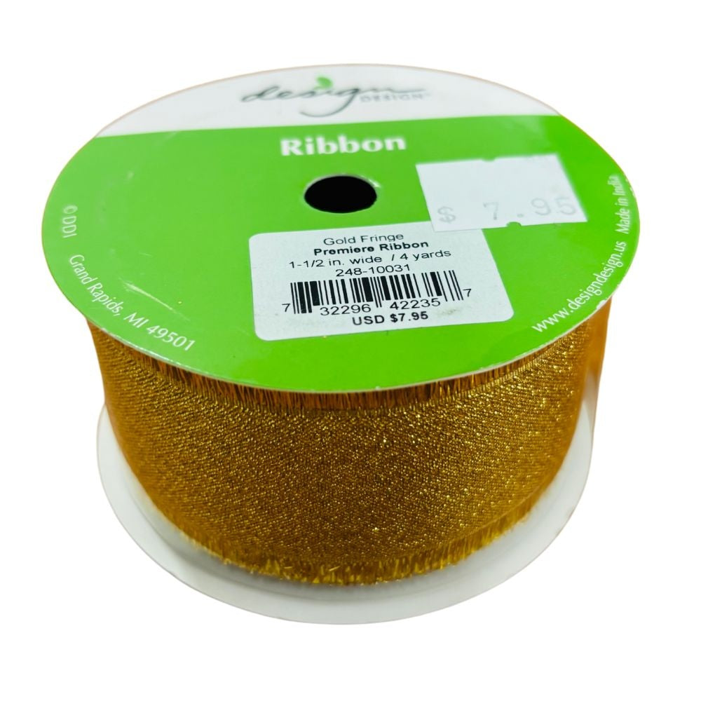 Gold Fringe Ribbon 1.5 MW-20816