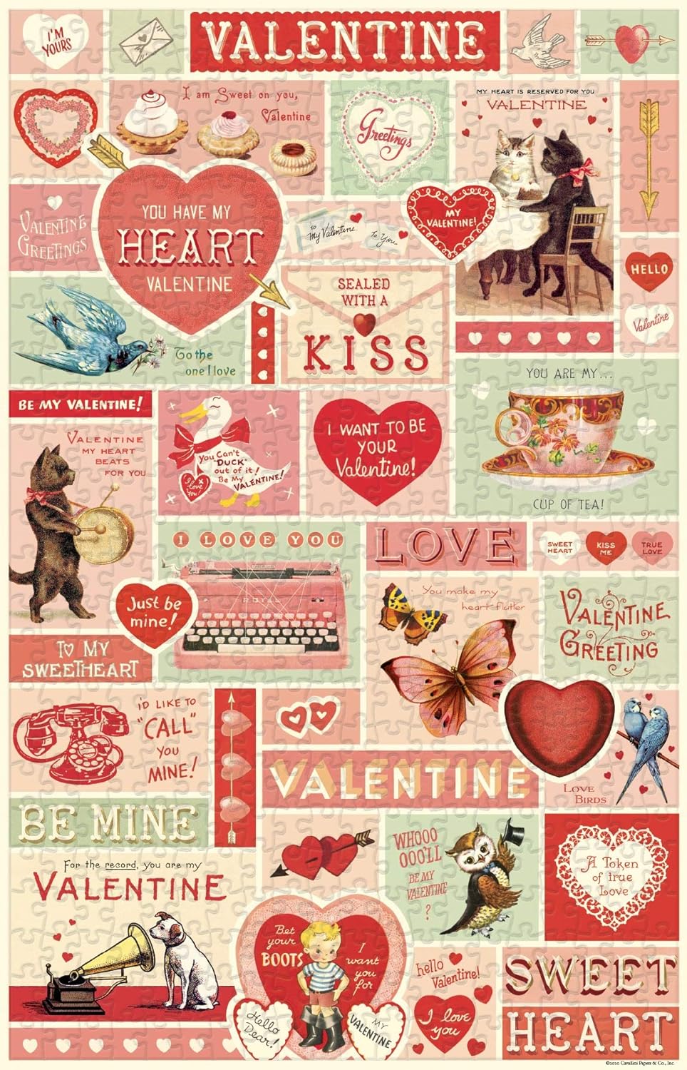 Vintage Valentine's Day 500 Piece Puzzle MW-20880_2