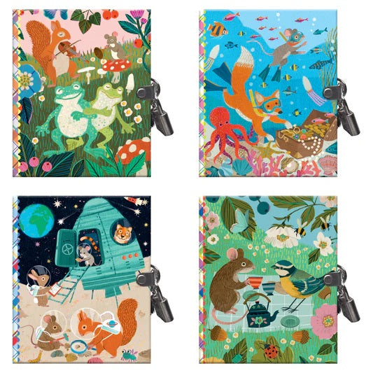 Small Locking Journal Animals MW-20923