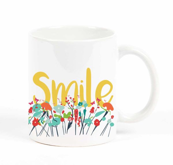 Mug Smile Flowers MW-20932