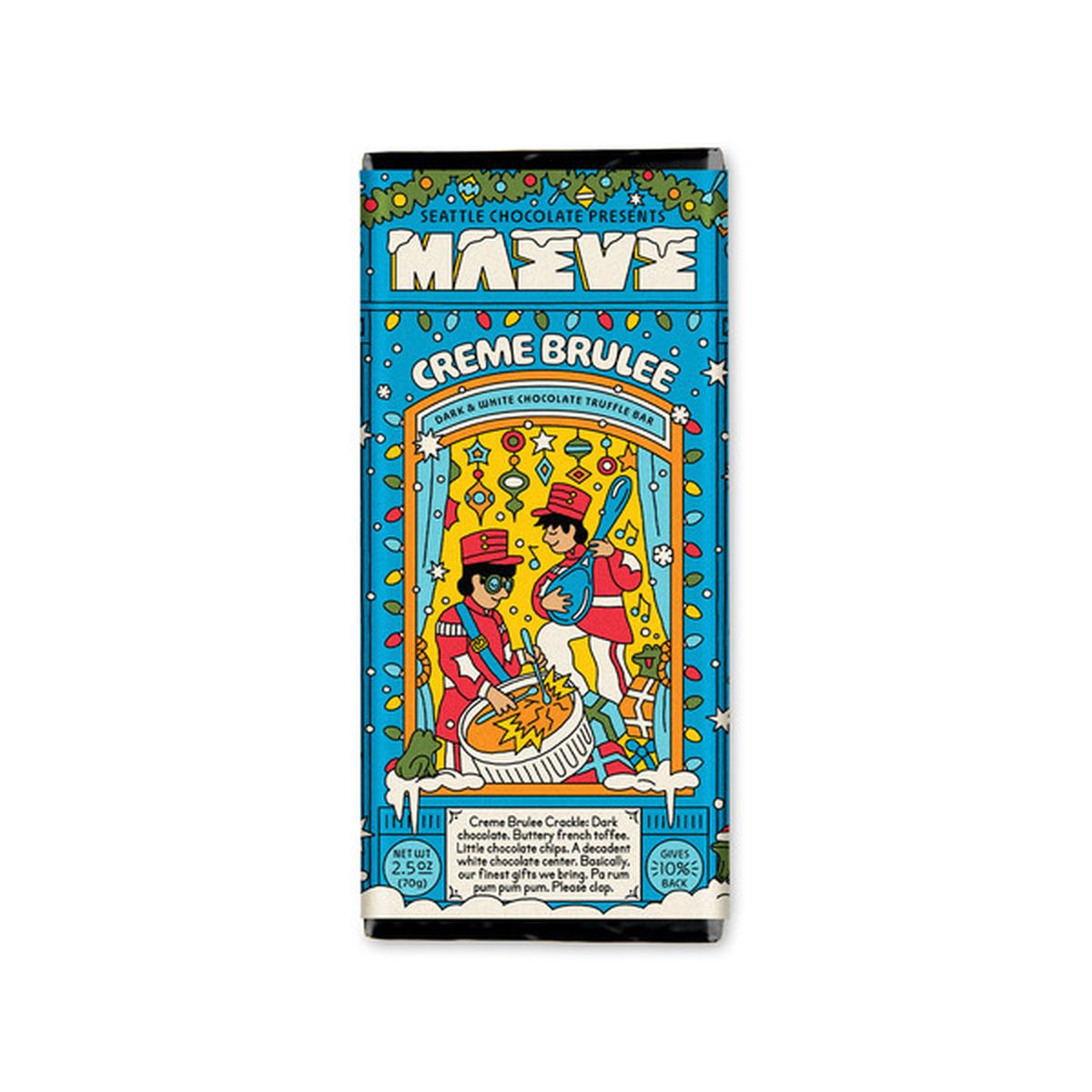 Maeve Creme Brulee Crackle Truffle Bar - 2.5 oz MW-20983_95509635-955a-4f3c-ab68-c009a38ed4e3
