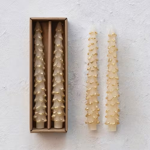 Tree Taper Candle 10" Eggnog MW-21211