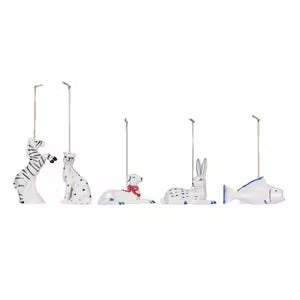 White Stoneware Animal Ornament MW-21226