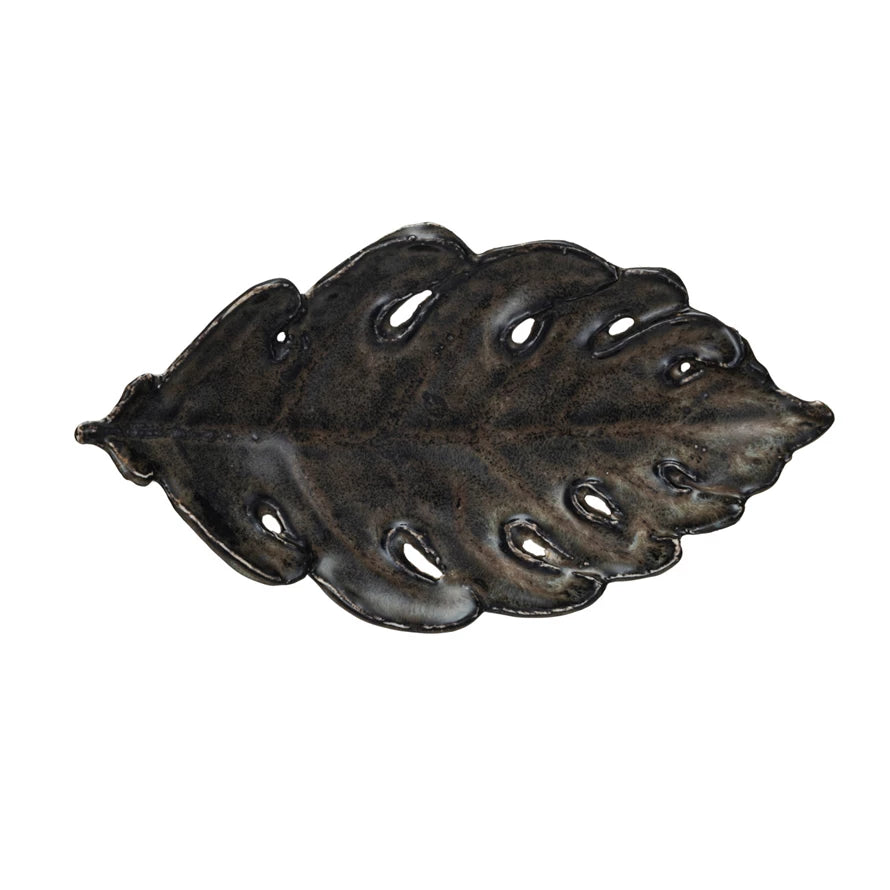 Leaf Stoneware Trinket Tray MW-21228