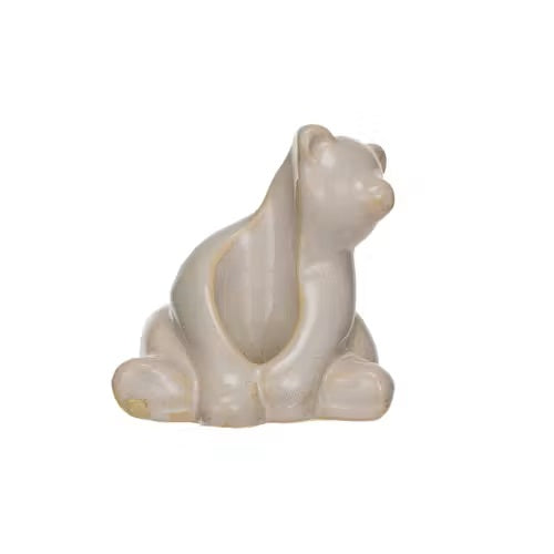 Bear Taper Holder Stoneware MW-21237