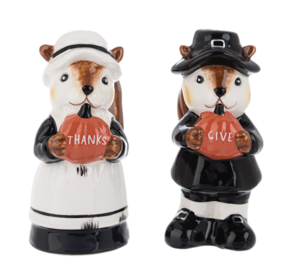 Squirrel Pilgrim Salt Pepper S MW-21282