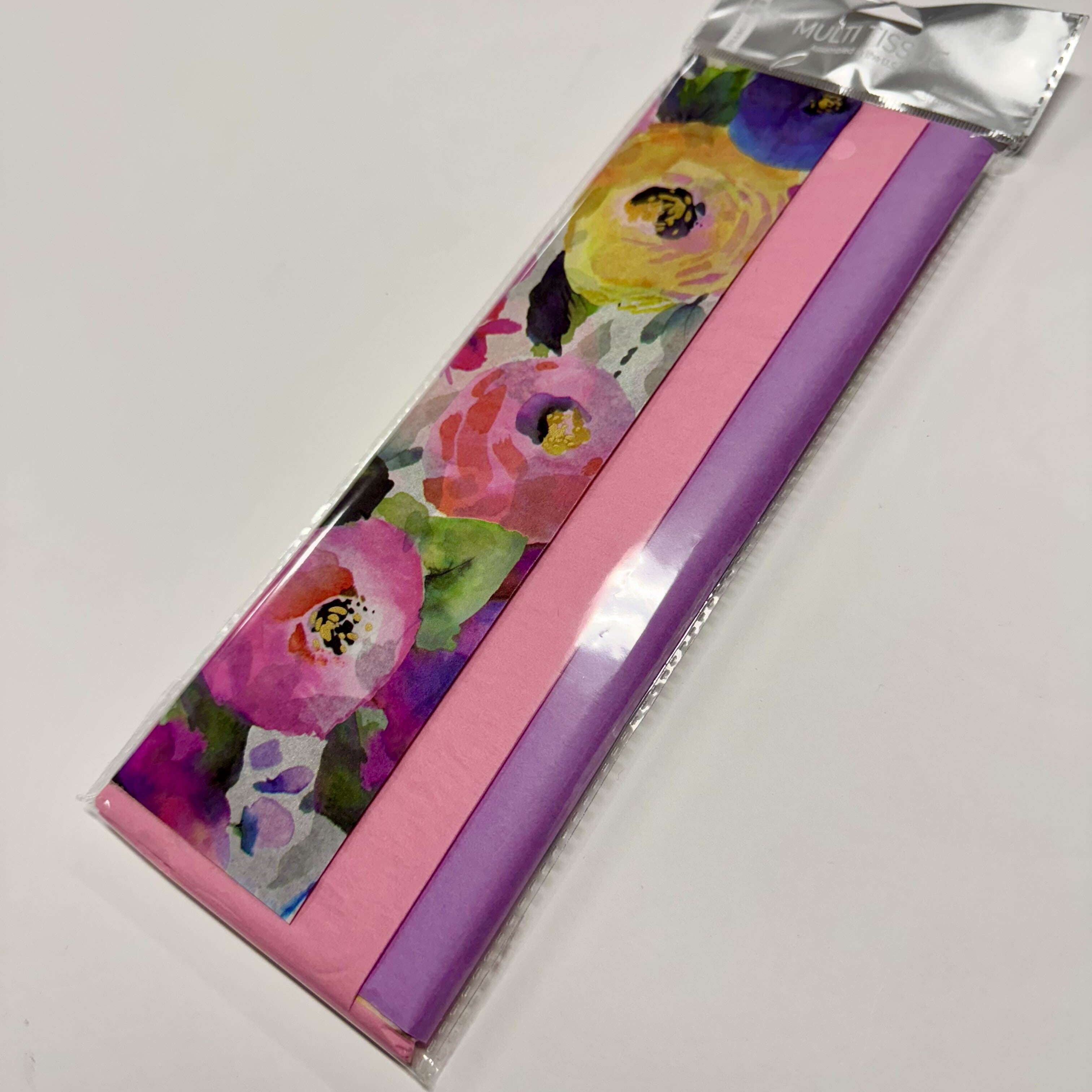 Tissue Pack Watercolor Flowers MW-21306
