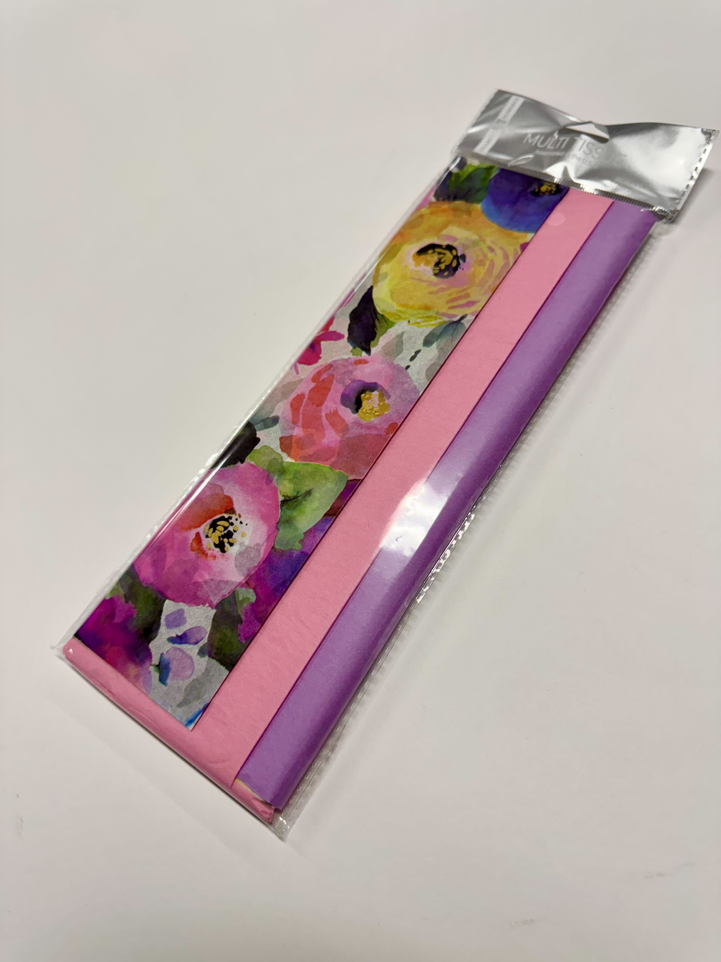 Tissue Pack Watercolor Flowers MW-21306