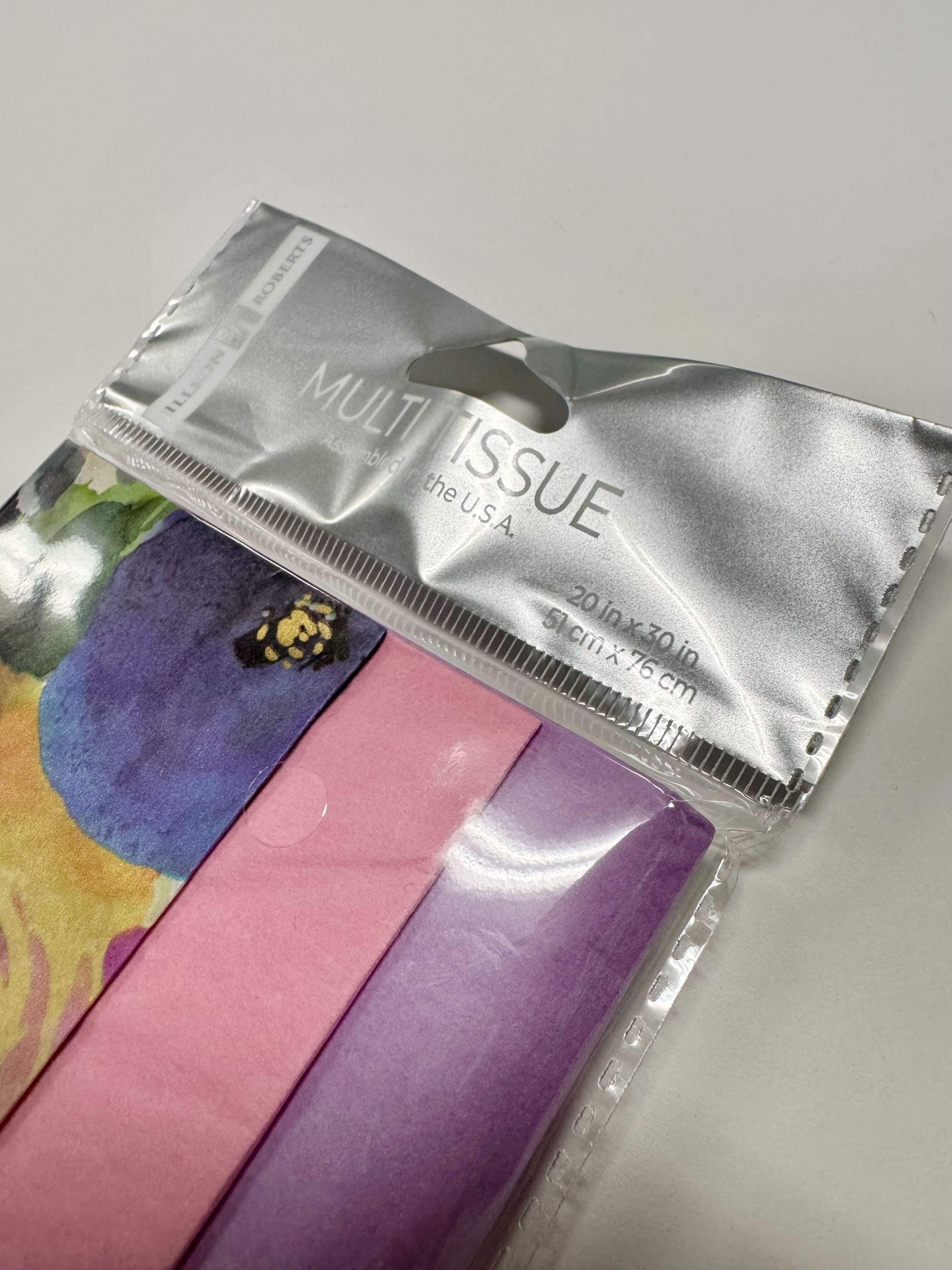Tissue Pack Watercolor Flowers MW-21306_1