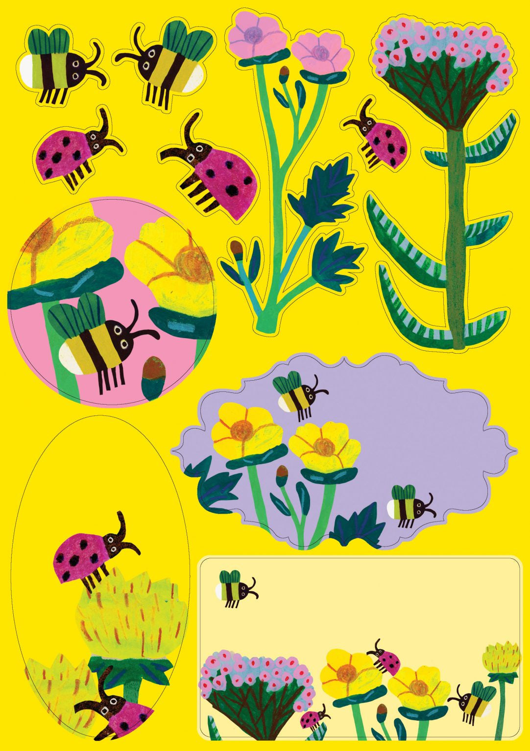 Stationery Set Yellow Flowers MW-21311