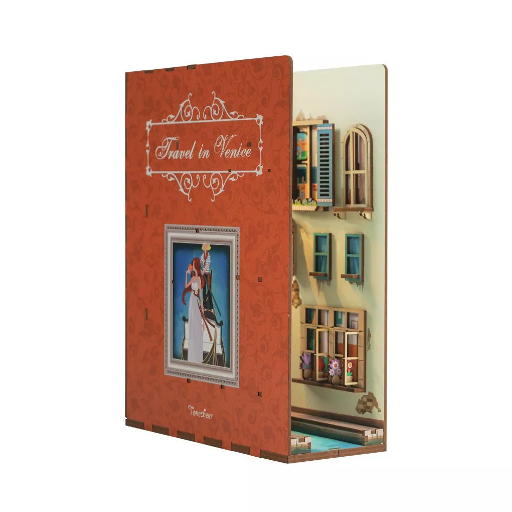 Diy Bookend Puzzle Romantic Venice Book Nook MW-21351_1