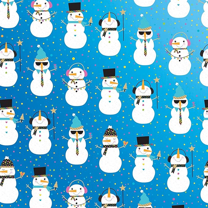 Roll Wrap Snowman Party - 10' X 30" MW-21389
