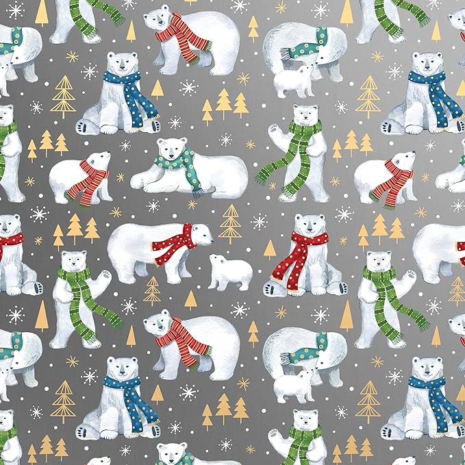 Roll Wrap Winter Bear MW-21390