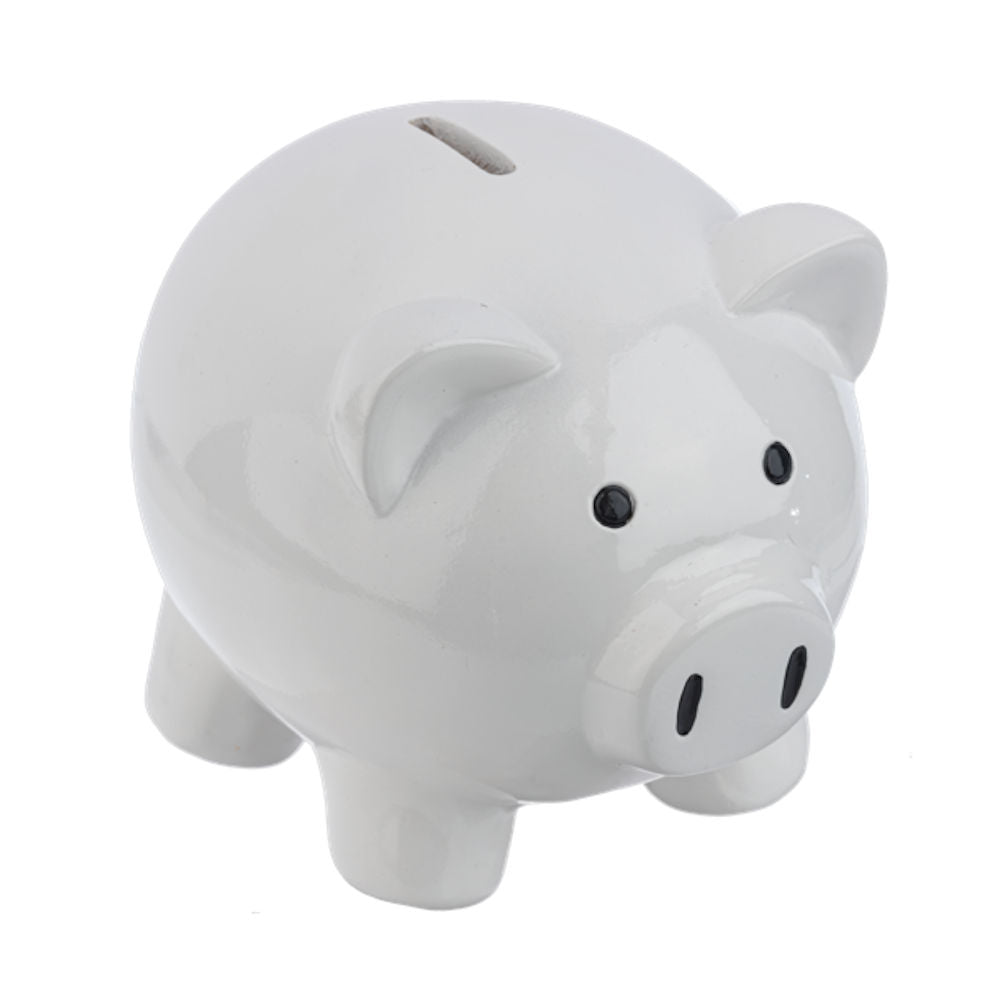 Piggy Money Bank White MW-21467