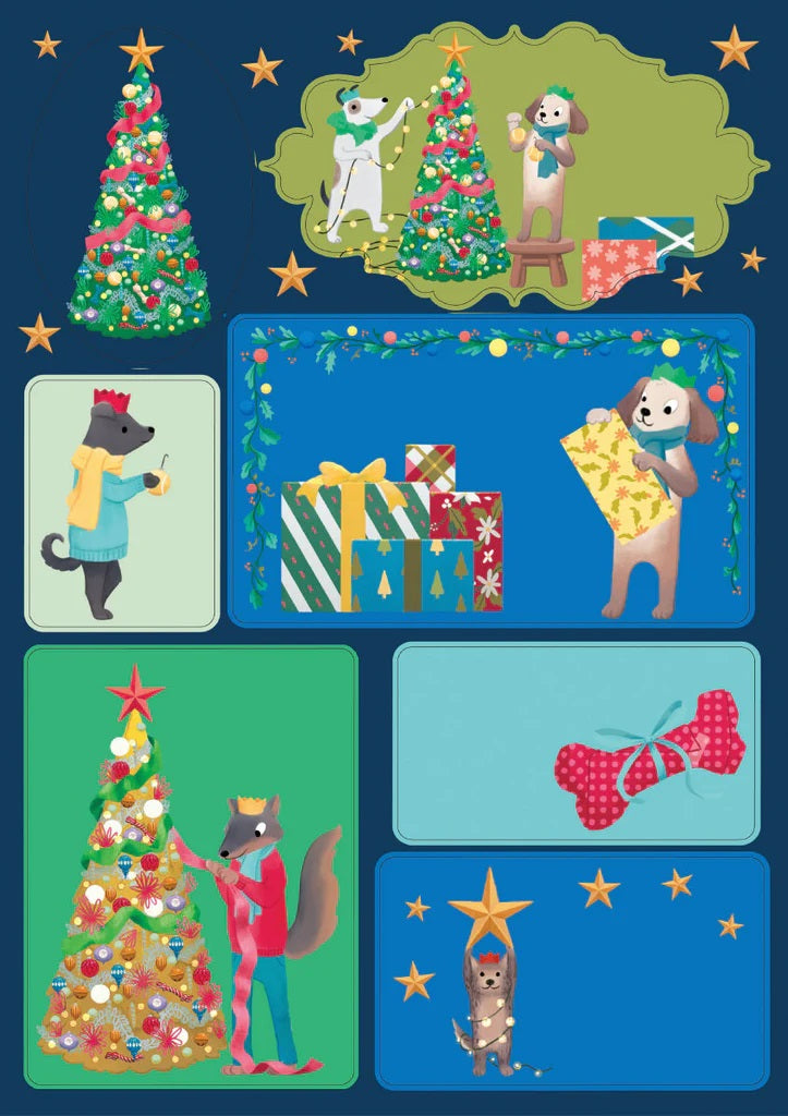 Sticker Labels Bow Wow Dog MW-21511_43795f04-9939-4125-bc74-9d68dda81c2e