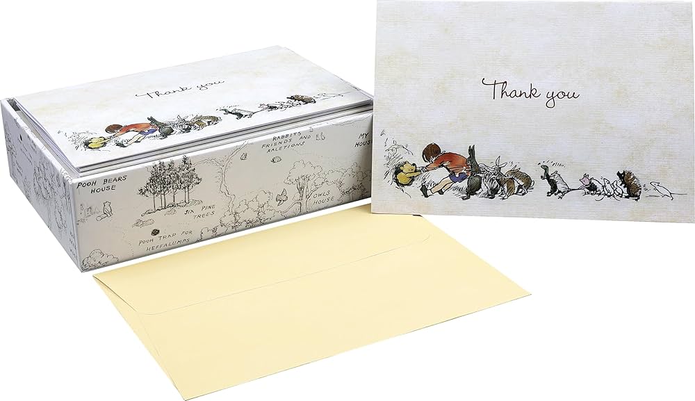 Pooh Bear Thank You Boxed Note MW-21575_1