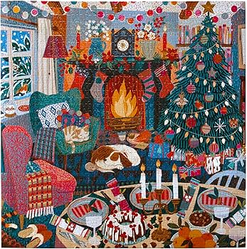 Eeboo English Cottage Christmas 1000 Piece Jigsaw Puzzle MW-21594_d19b33dc-797b-4f45-a097-d27914dc0c7b