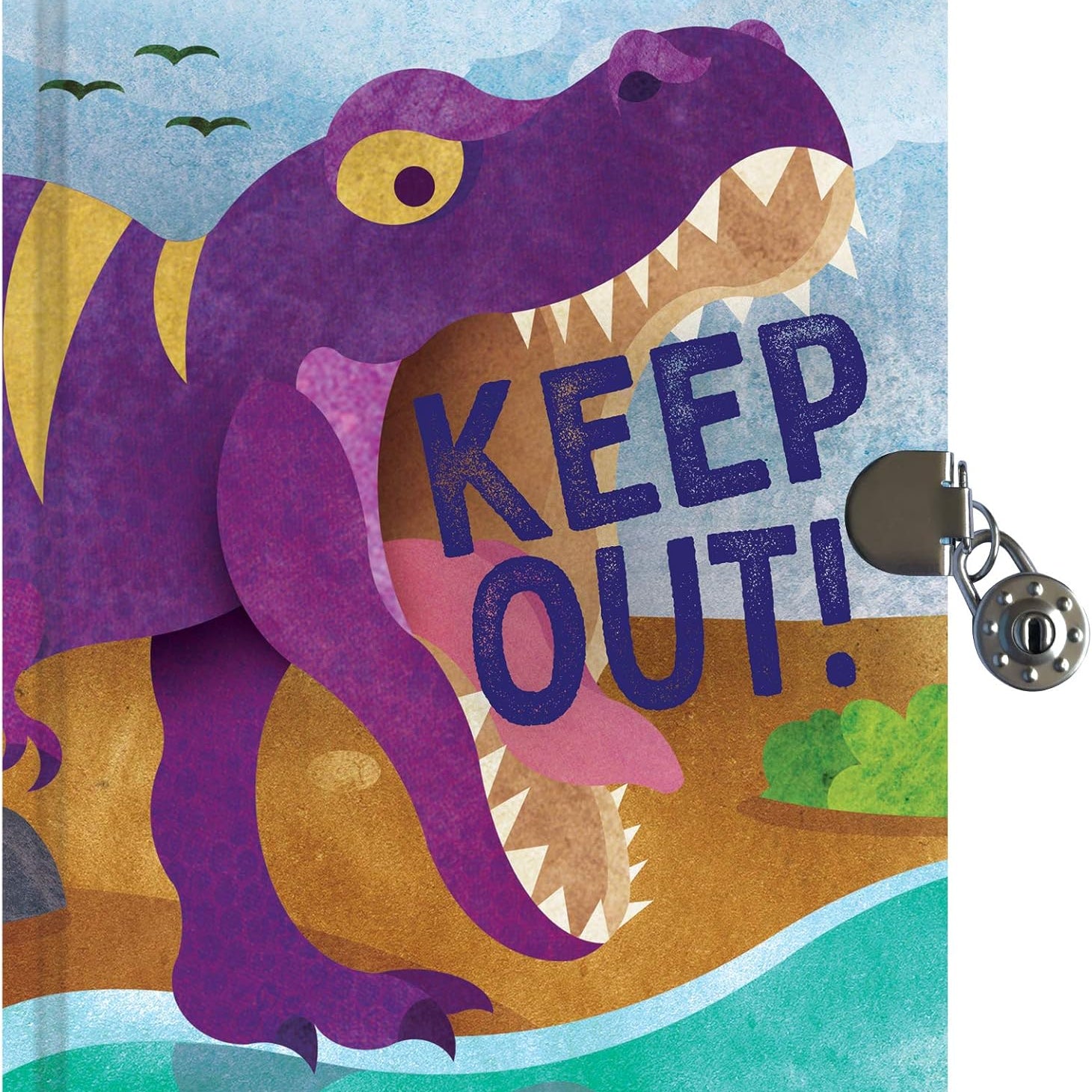T-Rex Locked Diary from Mudpuppy, Illustrated by Woodward. Jonathan MW-21635_a24c6aaa-de9c-40ca-8ec0-e265f2ddaf38