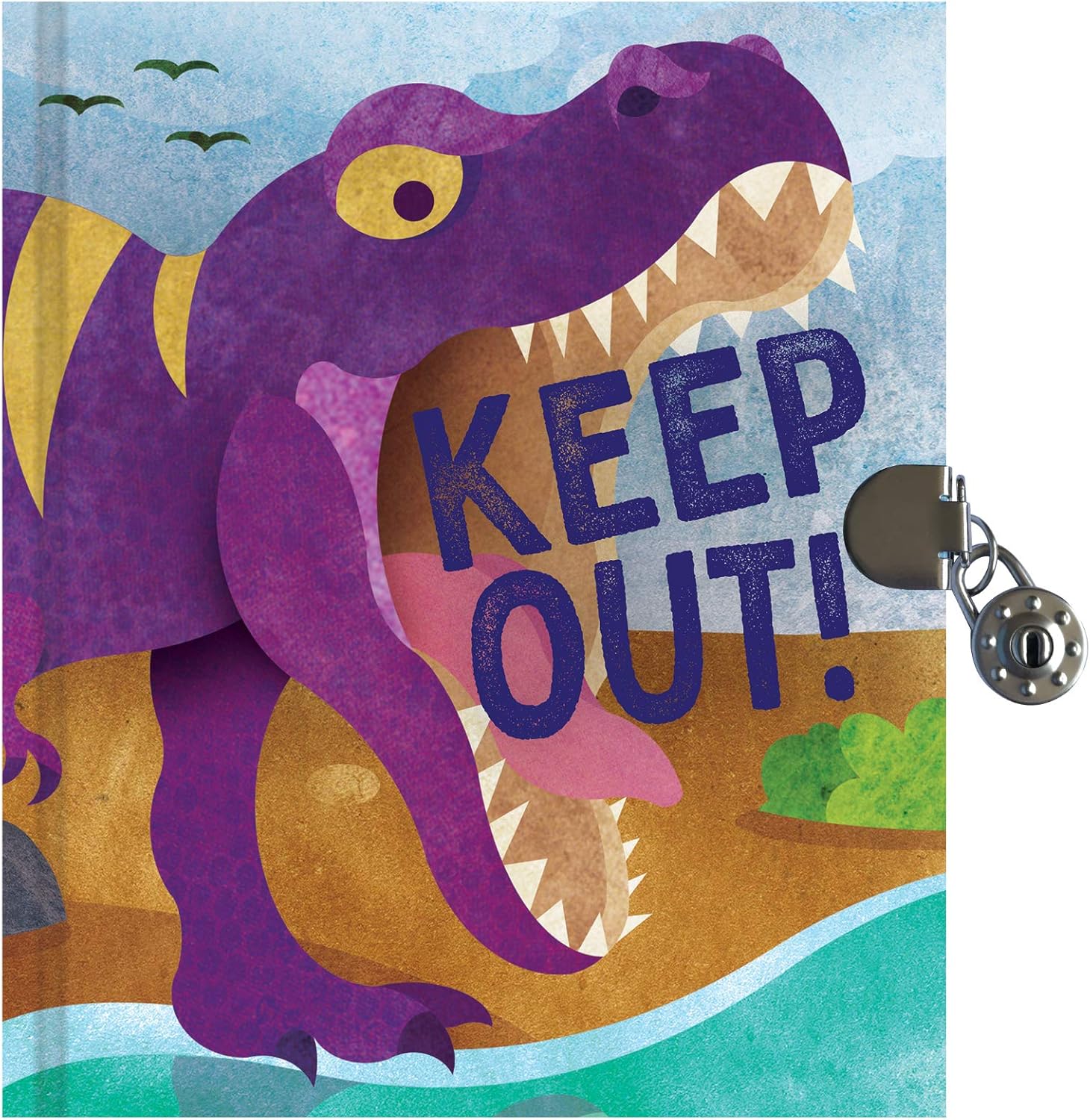 T-Rex Locked Diary from Mudpuppy, Illustrated by Woodward. Jonathan MW-21635_a24c6aaa-de9c-40ca-8ec0-e265f2ddaf38