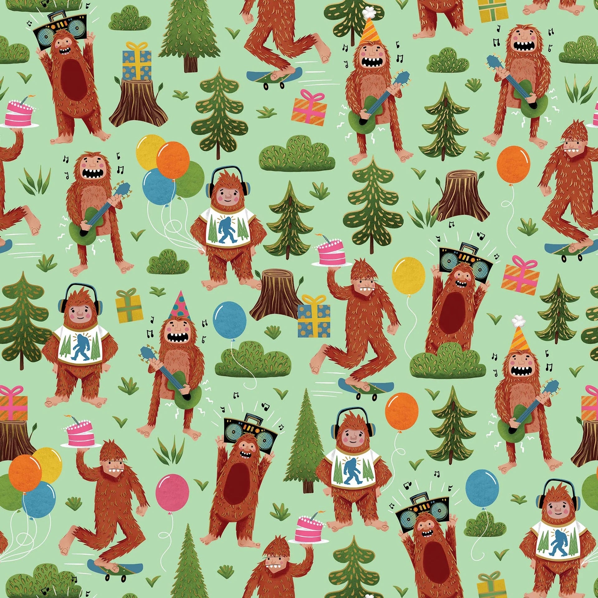 Bigfoot Party Roll Wrap MW-21651