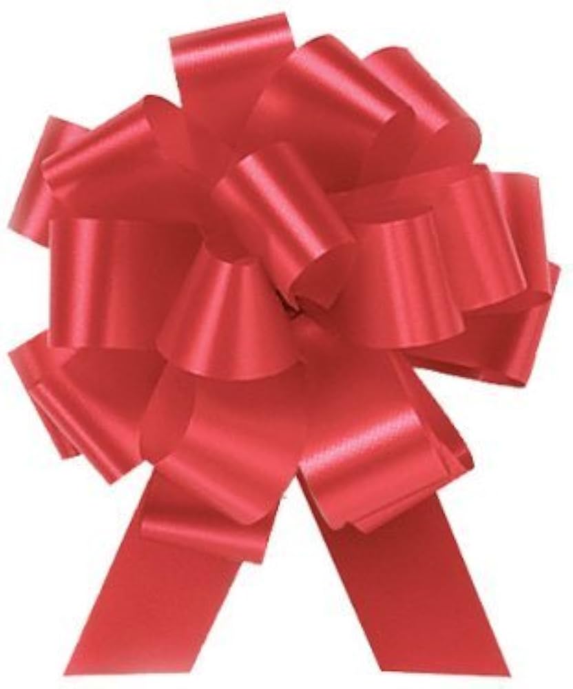 Red Poly 5" Bow MW-21653