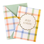 Boxed Plaid Just A Note MW-21734