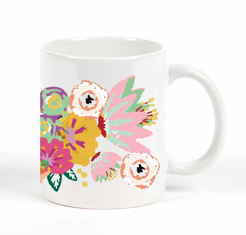 Mug Large Floral MW-21755