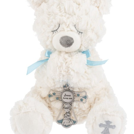 Serenety Bear Plush Blue MW-21956