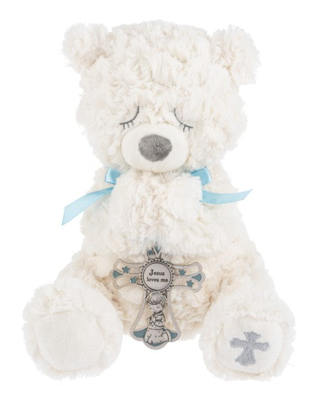 Serenety Bear Plush Blue MW-21956