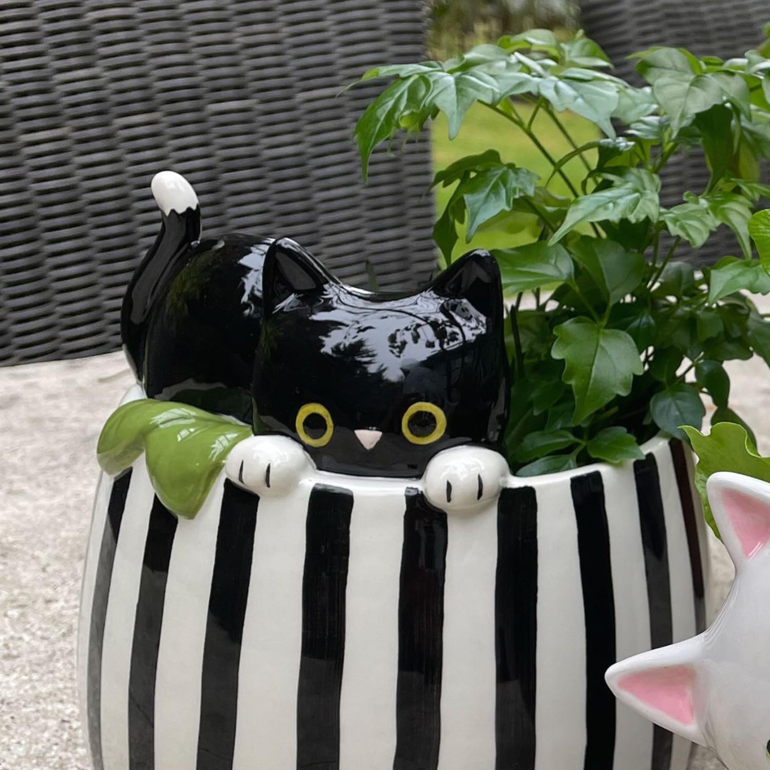 Peek A Boo Kitty Planter MW-21961_2