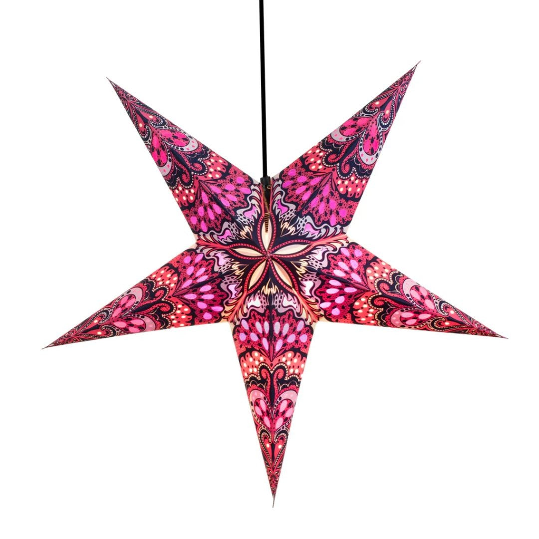 Paper Star Lantern India Purpl MW-21971