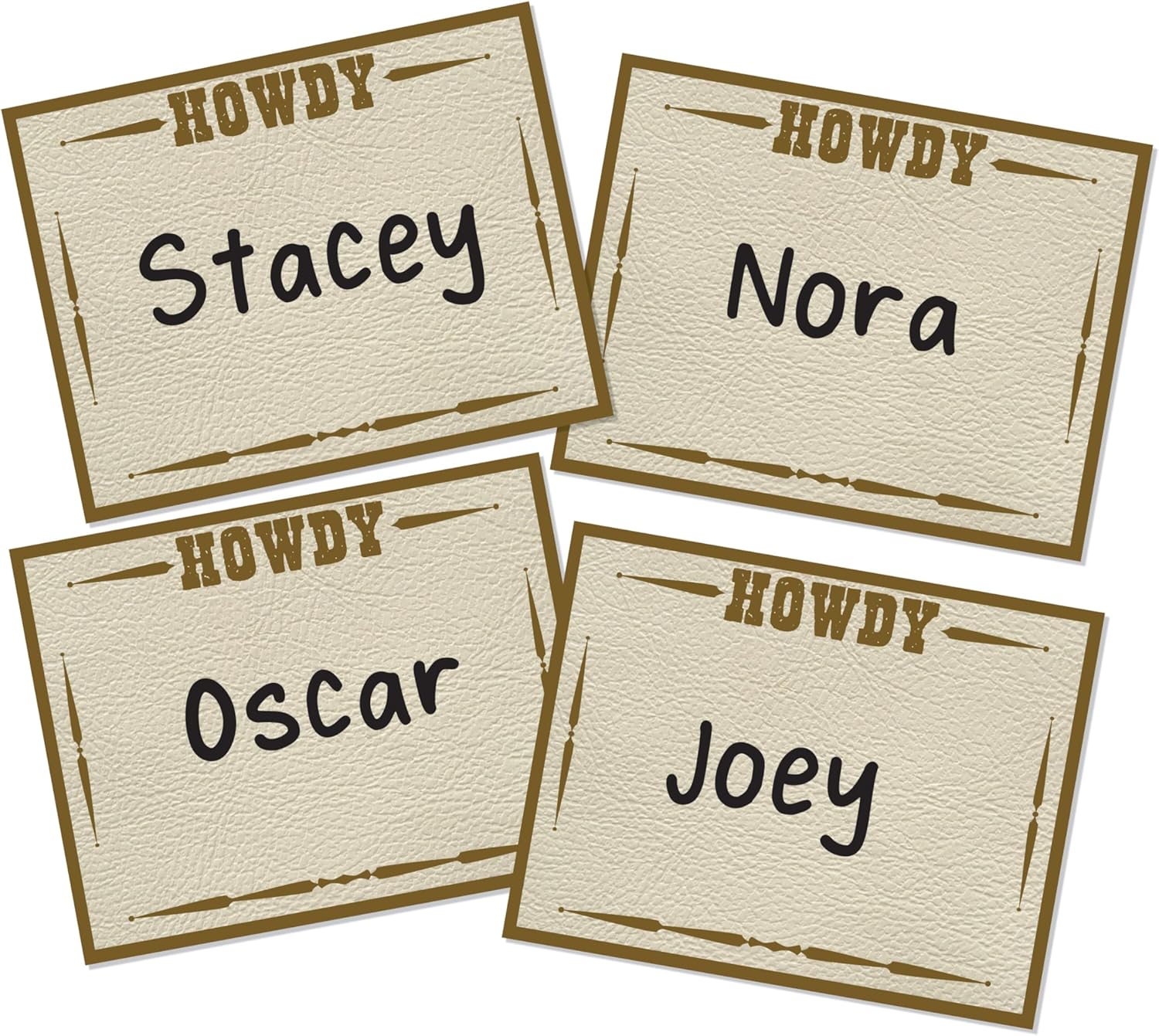Wild West Name Tags Howdy MW-21998