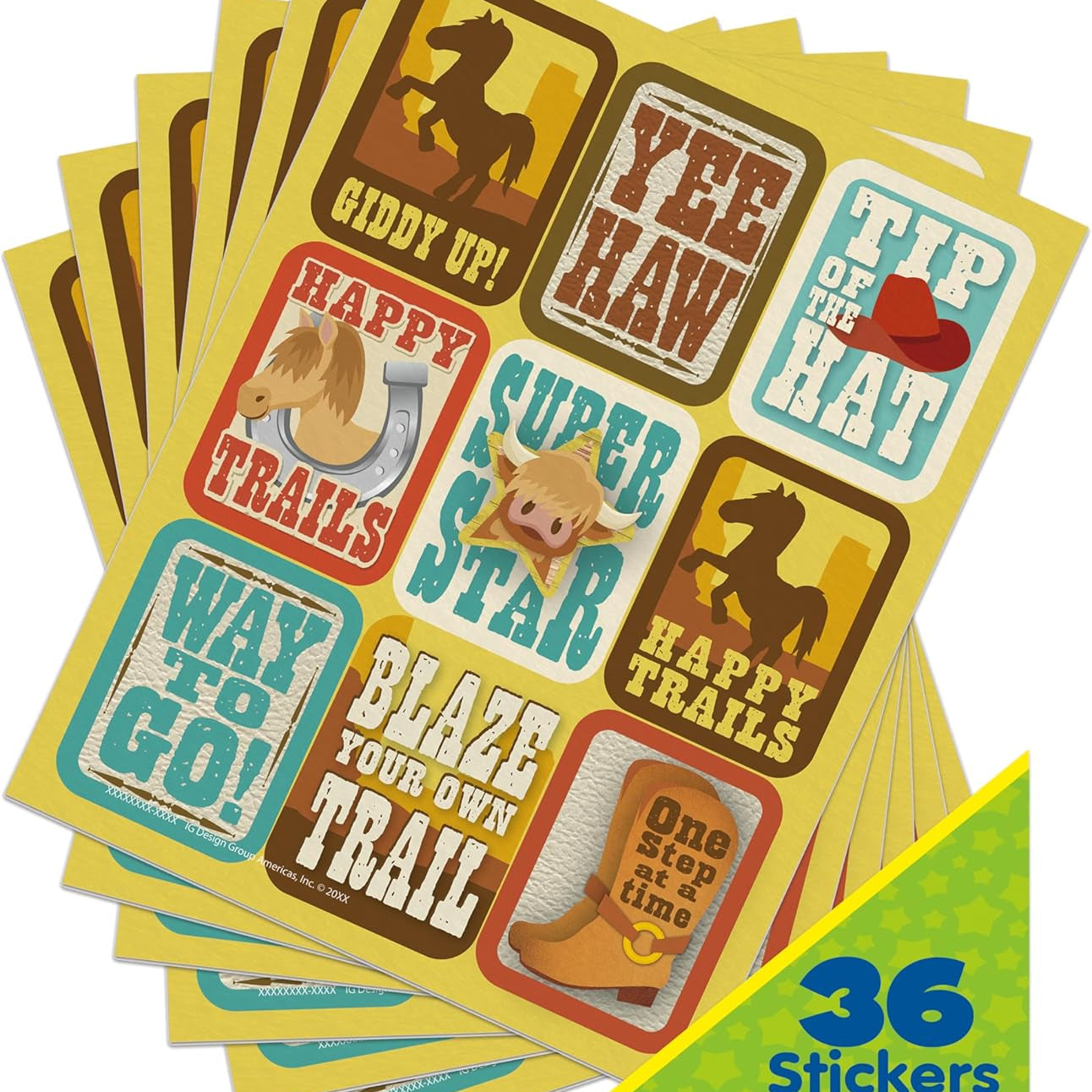 Wild West Giant Stickers MW-22003