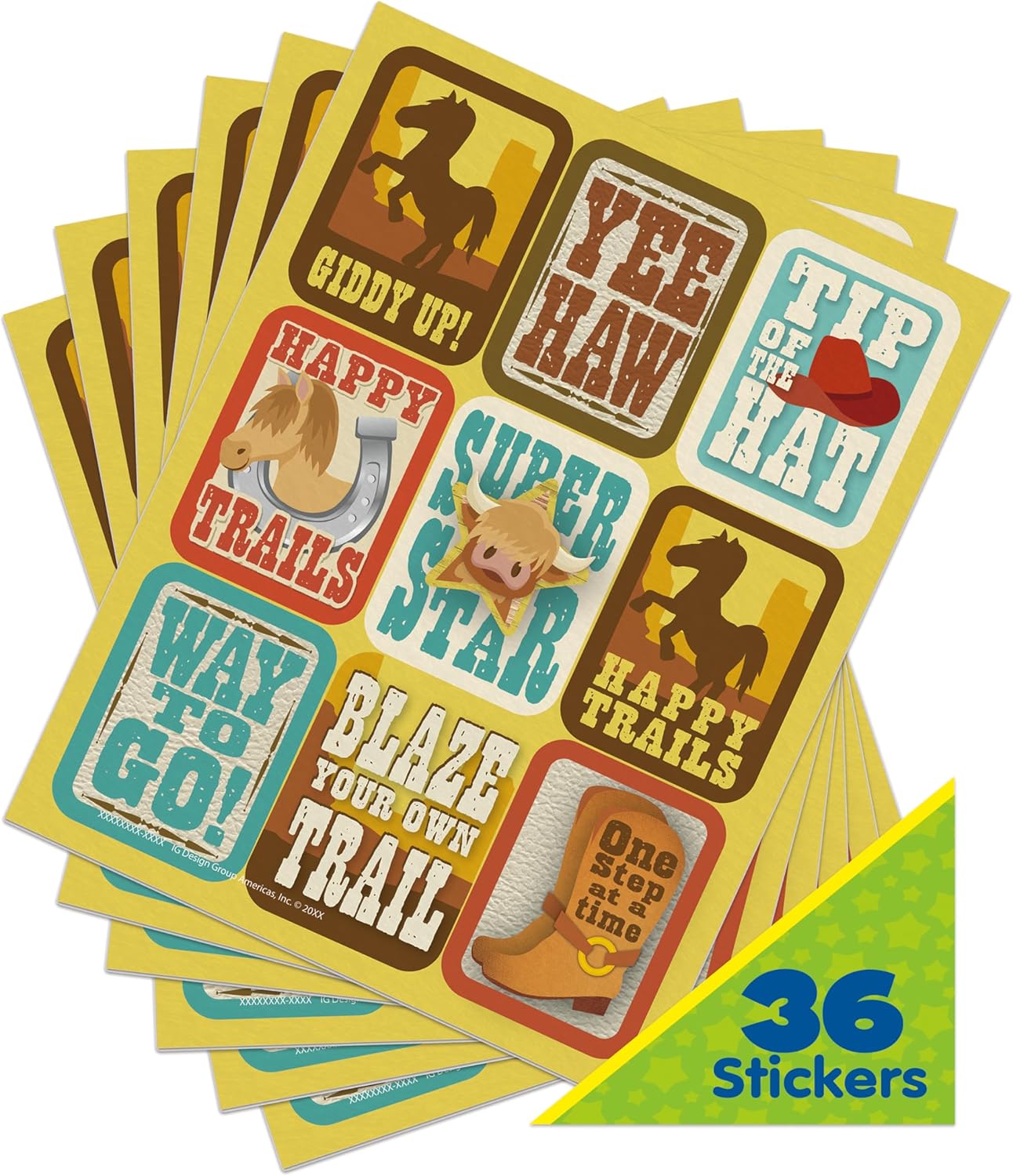 Wild West Giant Stickers MW-22003