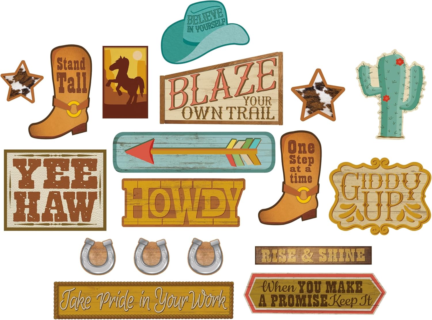 Wild West Bulletin Board Set MW-22004