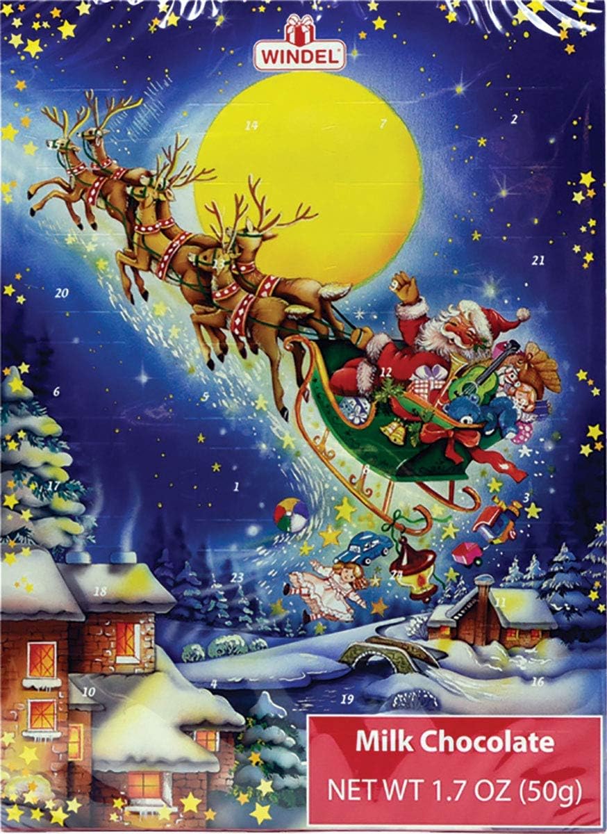 Traditional Xmas Choc Advent Calendar - Design Varies MW-22064