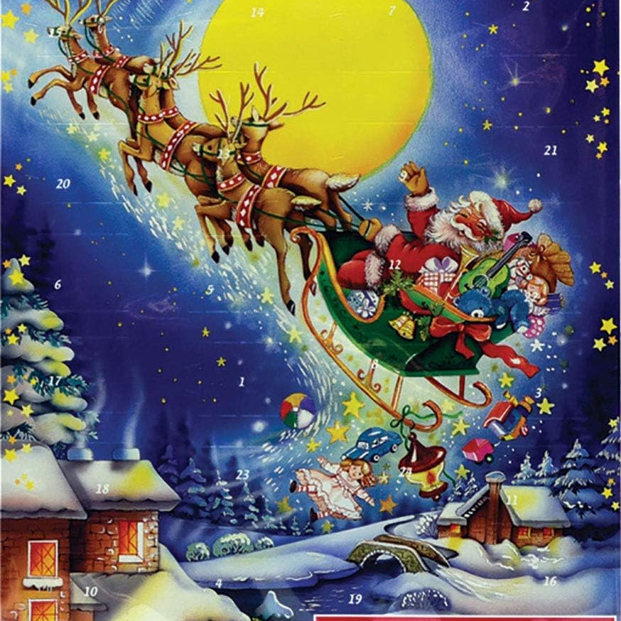 Traditional Xmas Choc Advent Calendar - Design Varies MW-22064