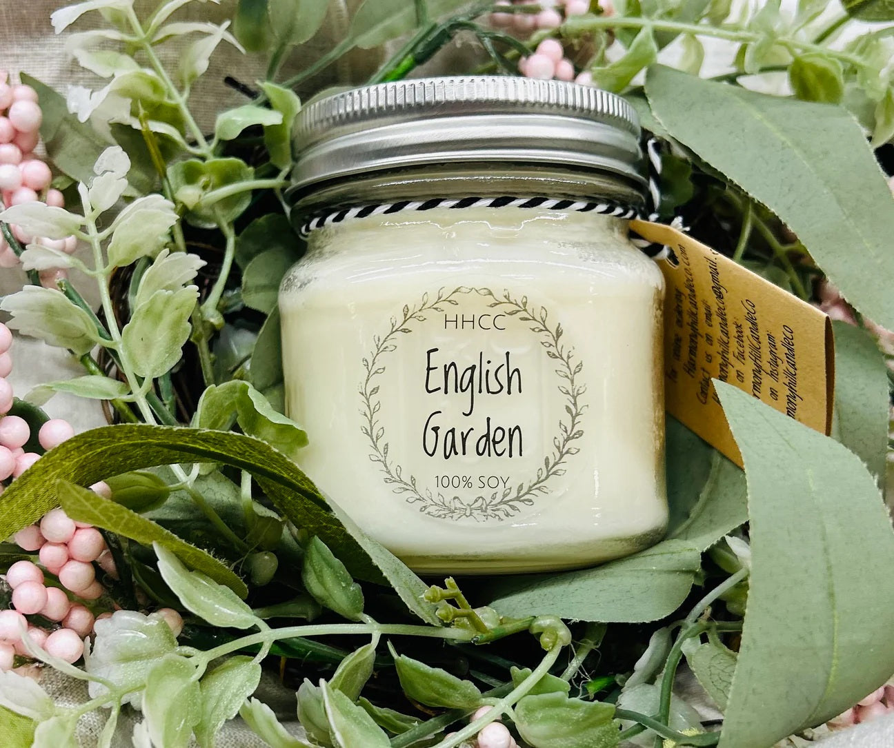 English Garden 8Oz Candle MW-22094