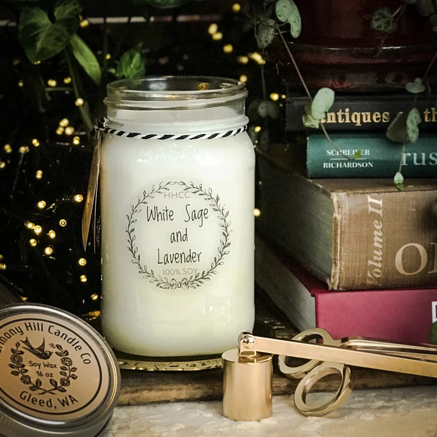 White Sage Lavender 1.5Oz Cand MW-22103