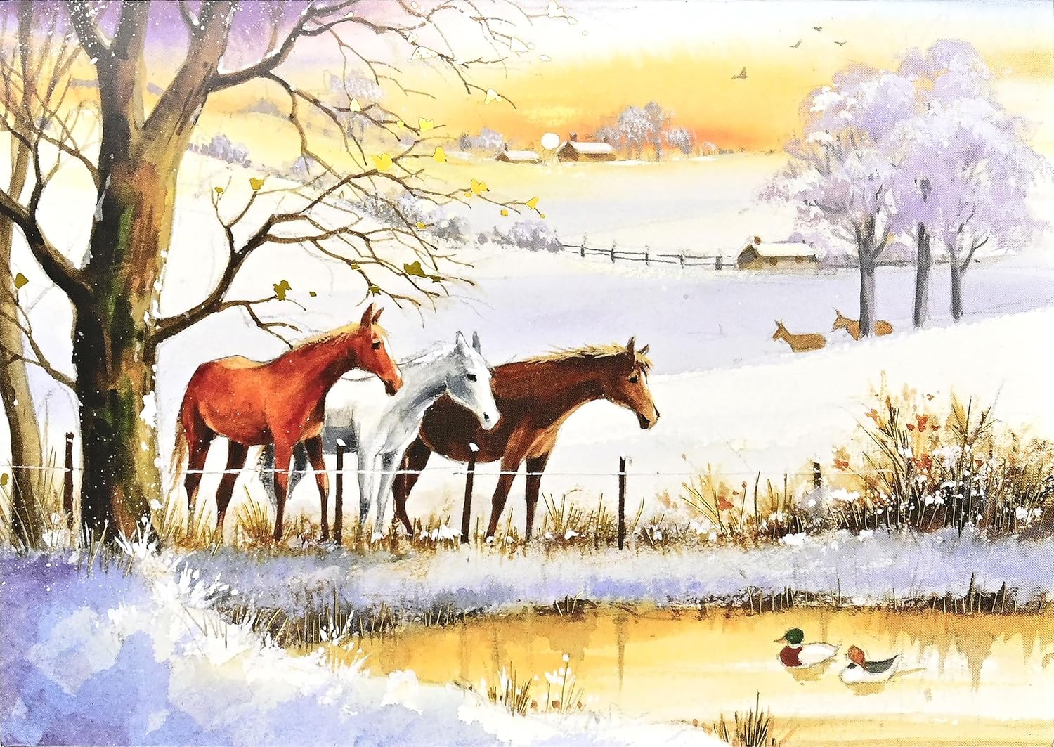 Xmas Cards Horses Winter MW-22110_6ff13a40-7936-4673-81d3-0b8912b5b8a5