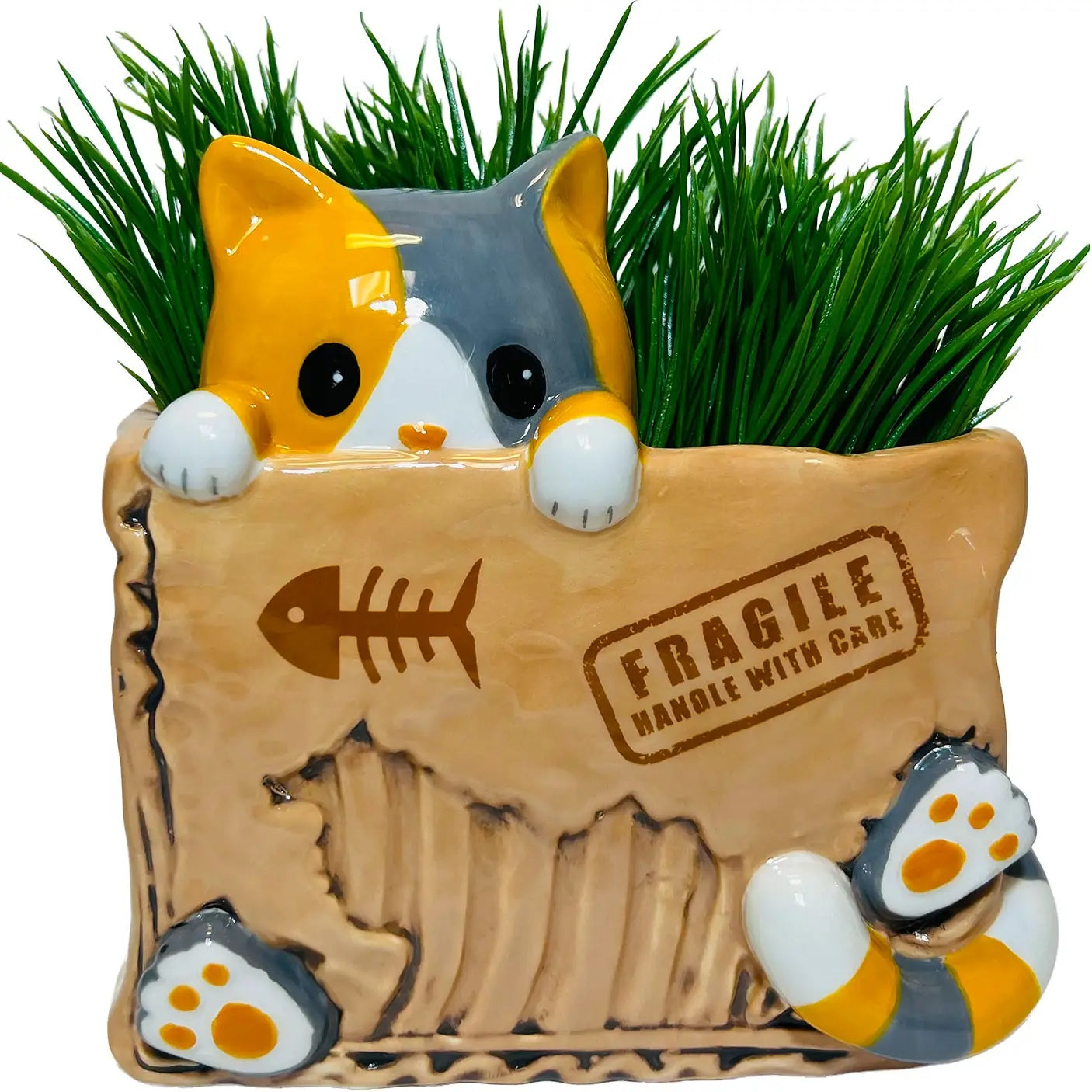 Cat In Box Planter MW-22114