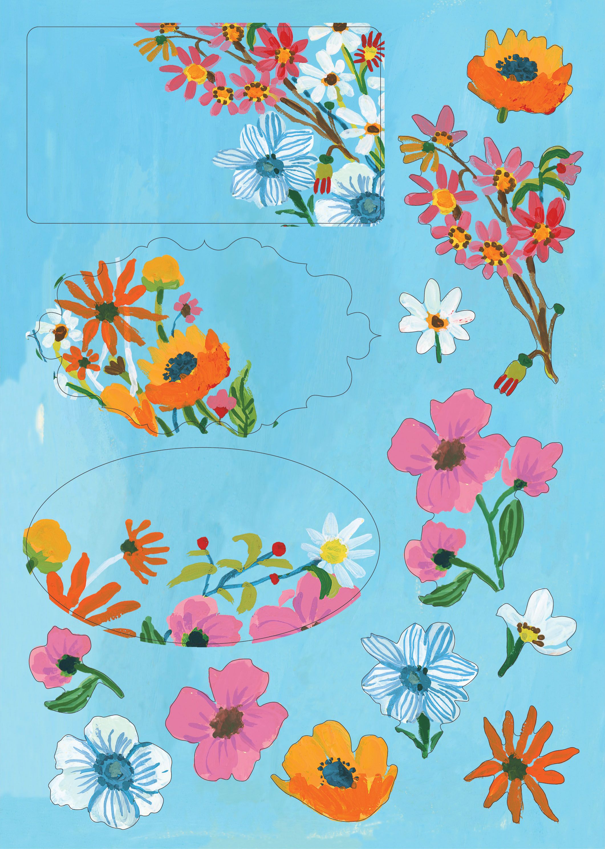 Flower Field Paper Set MW-22212_2
