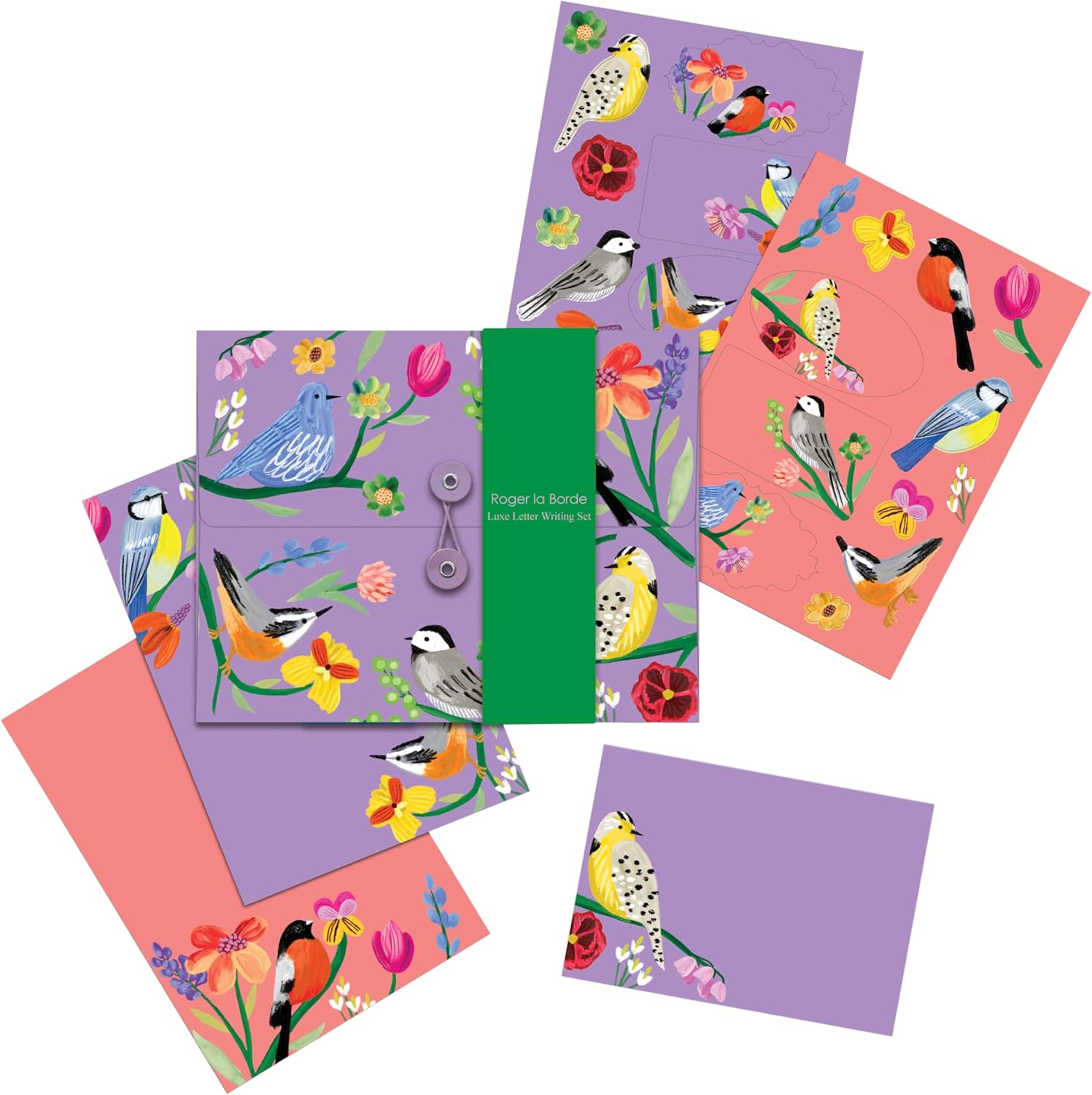 Writing Set Purple Birds MW-22213