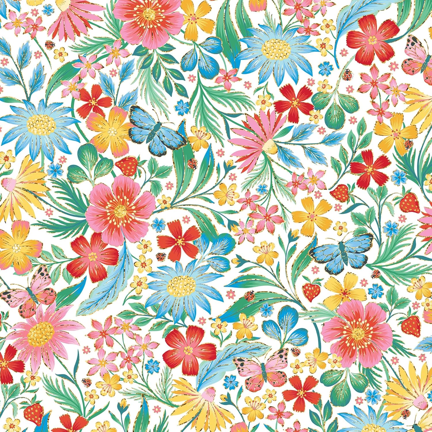 Roll Wrap Happy Wildflowers - 5' X 30" MW-22217