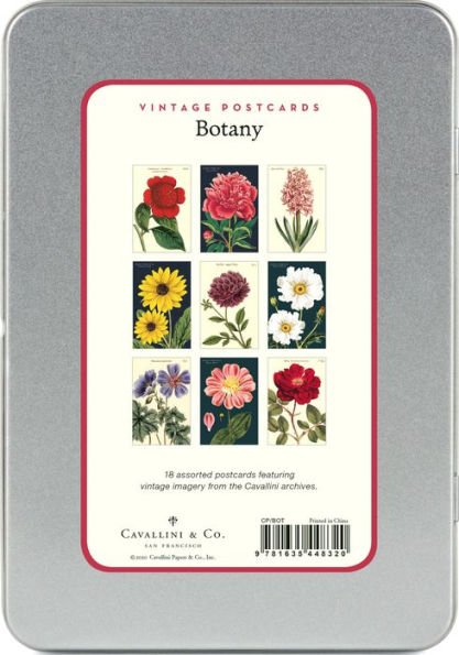 Postcards Botanica Flowers MW-22240