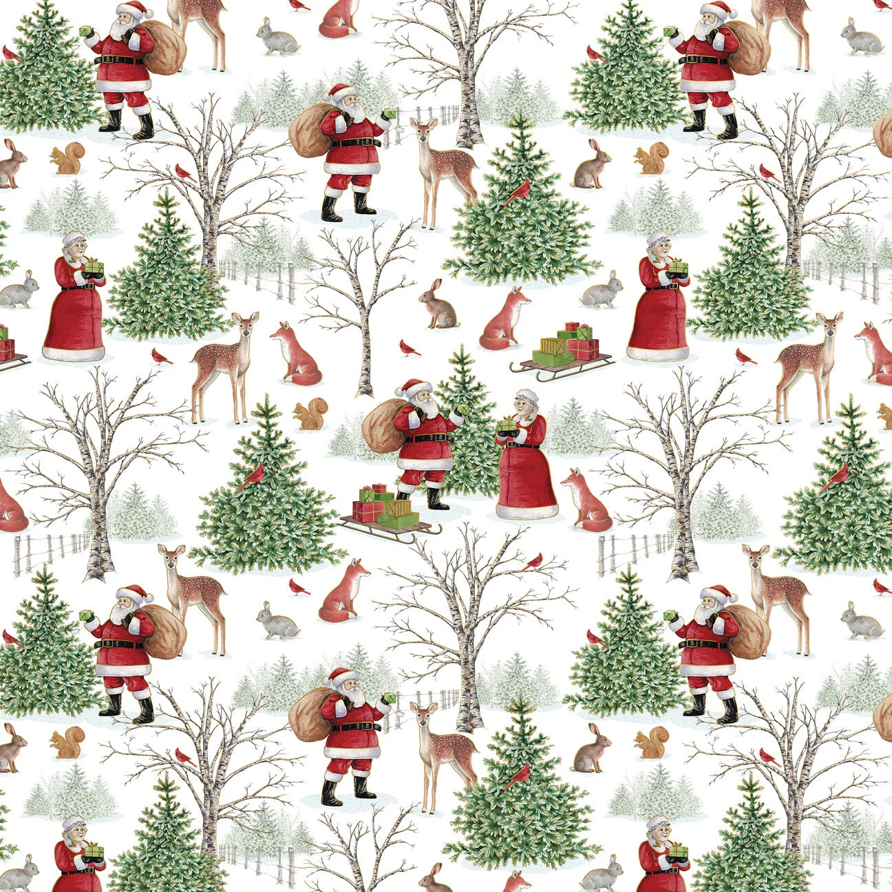 Mr Mrs Clause Holiday Wrap MW-22252